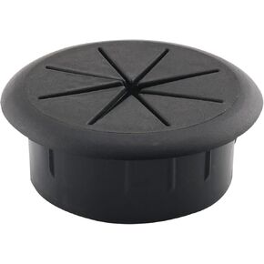 2-inch Desk Cord Grommets Wire Desk Wire Cord Cable Grommets Hole Cover for Office PC Desk Cable Cord Organizer Plastic Cover 50MM, Black
