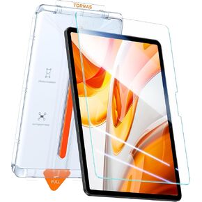 TORRAS Military-Grade Protection for iPad Air 11 Inch Screen Protector （ 2024, 6th ） 9H+ Tempered Glass, One-Step Installation, Full Coverage Fit, Bubble Free, Diamond Shield, 1 Pack