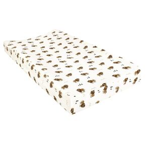 Hudson Baby Unisex Baby Changing Pad Cover, Wild Buffalo, One Size