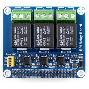 waveshare Pi Expansion Board Power Relay Board Module Kit for Raspberry Pi 4B/3B+/3A+/3B/2B/B+/A+ CM3/3+,Remote Control Make Home Appliances Intelligent