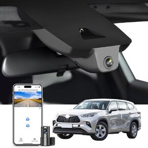 Front 4K & Rear 1080p Dash Cam for Toyota Highlander 2020-2026 (Model A) in Saudi Arabia