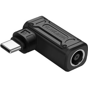 SinLoon PD 140W DC6037 to Type C Power Charging Adapter DC 6.0mm x 3.7mm Female (6.0 x 0.6mm) Input to USB C Male Connector with PD Automatic Identification Chip,for Phone,Tablet,Laptop (DC6037 Q)