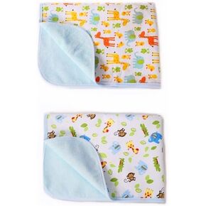 Baby Reusable Diaper Changing Pad for Home and Travel,Portable Waterproof Urine Mat… (M (19.69 x 27.56 Inch), 2P)