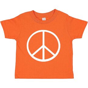 Tees & Tails Peace Sign Baby Infant Toddler Tee Shirt (Assorted Colors)