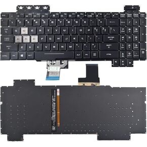 Replacement Keyboard Compatible with Asus TUF Gaming FX505 FX505DD FX505DV FX505DU FX505DY FX505GD FX505GE FX505GM FX505GT TUF705DD TUF705DT TUF705DUFX86 Serie RGB Backlight