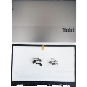 Replacement Laptop LCD Cover Back Rear Top Lid Front Bezel with Hinges for Lenovo ThinkBook 15 G2 ITL/are 15 G3 ACL/ITL 5CB1B34808 5CB1B34809 5B30S18986 5CB1B34807 5H50S28995 AP2XE000B30