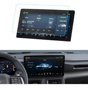 LUWU Ford Screen Protector for Ford Mustang Accessories 2024 Mustang EcoBoost/GT/GT Premium/EcoBoost Premium/Dark Horse Mustang SYNC4 13.2"+12.4" Screen Protector HD Nano Touchscreen 2024 Mustang