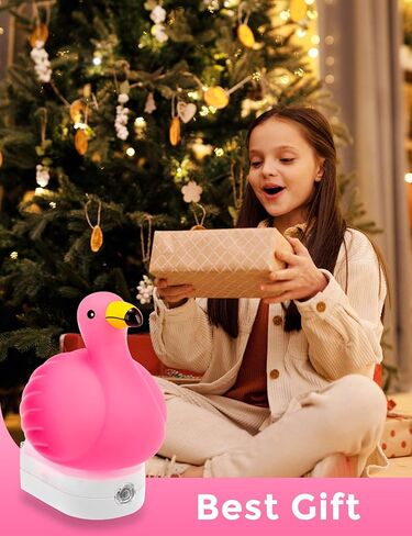 ضوء ليلي لطيف للأطفال من لوهاس، ضوء ليلي بتصميم ثلاثي الأبعاد مع مستشعر من الغسق إلى الفجر، ضوء ليلي LED متغير اللون، ضوء ليلي للحضانة، ديكور الغرفة in Kuwait