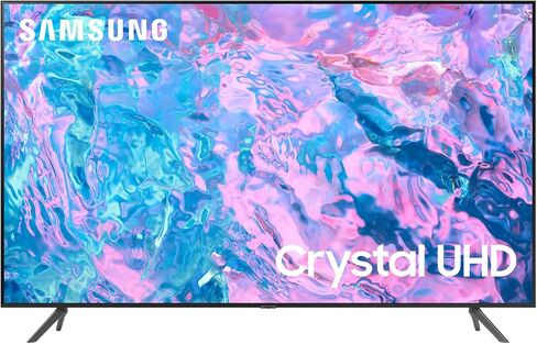 SAMSUNG 55-Inch CU7000 4K Smart TV HDR10+ Crystal Processor Bluetooth Q-Symphony Gaming Hub Object Tracking Sound Lite Compatible with Alexa & Google Assistant, 2023 Model (Renewed) in Saudi Arabia