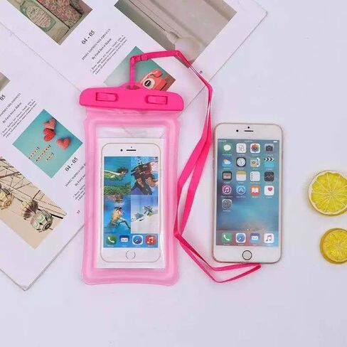 Universal Floating Waterproof Phone Pouch Holder, Dry Bag with Strap, Compatible with iPhone 13/12/11 Pro Max/Pro/8 Plus, Galaxy S22/S21/S20/S10/Note 20/10/9 up to 6.7" (Black) in Saudi Arabia