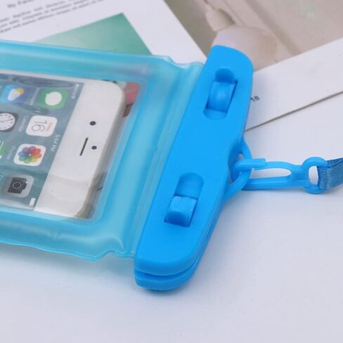 Universal Floating Waterproof Phone Pouch Holder, Dry Bag with Strap, Compatible with iPhone 13/12/11 Pro Max/Pro/8 Plus, Galaxy S22/S21/S20/S10/Note 20/10/9 up to 6.7" (Black) in Saudi Arabia