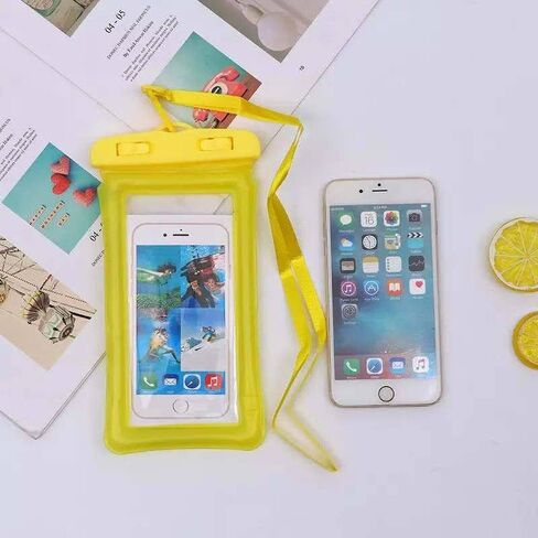 Universal Floating Waterproof Phone Pouch Holder, Dry Bag with Strap, Compatible with iPhone 13/12/11 Pro Max/Pro/8 Plus, Galaxy S22/S21/S20/S10/Note 20/10/9 up to 6.7" (Black) in Saudi Arabia
