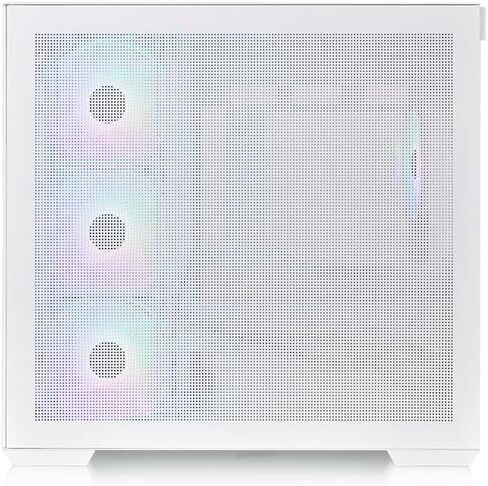 View 380 TG ARGB Snow ATX Case; 4x120mm ARGB Fans Included; Supports Hidden-Connector Motherboard; Front & Side Dual Tempered Glass Panel; CA-1Z2-00M6WN-00; 3 Year Warranty in Saudi Arabia