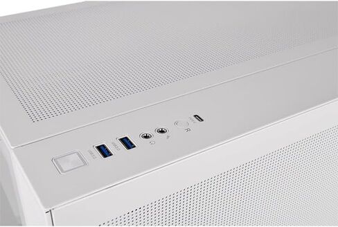 View 380 TG ARGB Snow ATX Case; 4x120mm ARGB Fans Included; Supports Hidden-Connector Motherboard; Front & Side Dual Tempered Glass Panel; CA-1Z2-00M6WN-00; 3 Year Warranty in Saudi Arabia