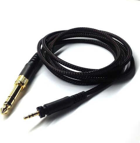 كابل بديل لسماعات SHURE SRH840 SRH940 SRH440 SRH750DJ سلك مضفر ترقية الصوت سلك ستيريو HiFi 300 سم/9 قدم in Kuwait