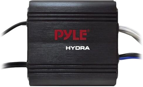 Pyle Upgraded Version Pyle Premium Boat Amp | Marine Grade 2 Channel, 400 Watt | 2 Ohm Stereo Stable | Waterproof 3.5MM/RCA Adaptor | Dashboard Mount Volume Control | Frequency Response 10Hz/40kHz in Saudi Arabia