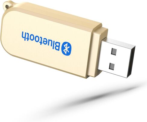 محول سيارة بلوتوث 5.3 صغير، جهاز استقبال بلوتوث USB مع محول مقبس Aux لاسلكي 3.5 ملم طقم سيارة بدون استخدام اليدين ميكروفون مدمج للسيارة وستيريو المنزل والمزيد in Kuwait
