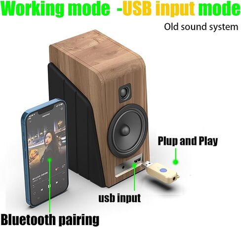محول سيارة بلوتوث 5.3 صغير، جهاز استقبال بلوتوث USB مع محول مقبس Aux لاسلكي 3.5 ملم طقم سيارة بدون استخدام اليدين ميكروفون مدمج للسيارة وستيريو المنزل والمزيد in Kuwait