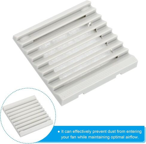 PATIKIL 61mm Fan Grill with Screws, Ventilator Grill Protector Mesh Dustproof Case Cover for Electronic Cabinet Fan Exhaust Fan Ventilation Fan, Grey in Saudi Arabia