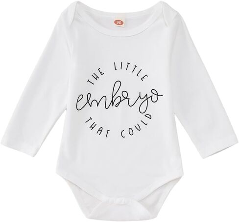 The Little Embryo That Could Romper Newborn Infant Baby Boy Girl Long Sleeve Bodysuit Pregnancy Announcement Jumpsuit in Saudi Arabia
