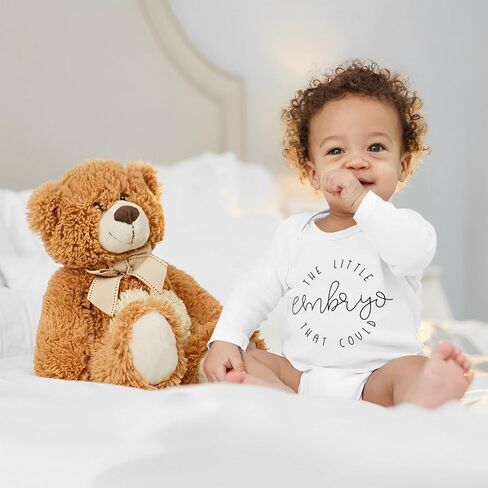 The Little Embryo That Could Romper Newborn Infant Baby Boy Girl Long Sleeve Bodysuit Pregnancy Announcement Jumpsuit in Saudi Arabia