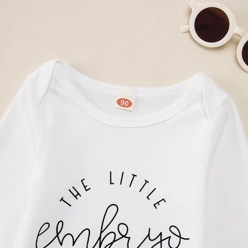 The Little Embryo That Could Romper Newborn Infant Baby Boy Girl Long Sleeve Bodysuit Pregnancy Announcement Jumpsuit in Saudi Arabia