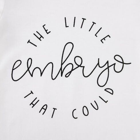 The Little Embryo That Could Romper Newborn Infant Baby Boy Girl Long Sleeve Bodysuit Pregnancy Announcement Jumpsuit in Saudi Arabia