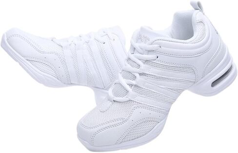Women's Jazz Dancing Sneakers Breathable Mesh Lightweight Split Sole Athletic Walking Shoes in Saudi Arabia