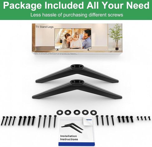 TV Stand for Sony TV Legs, for Sony TV Base Stand 32" KD-32W830K Class W830K 720p HD LED HDR TV for Sony TV Stand Legs, with Screws, Black in Saudi Arabia