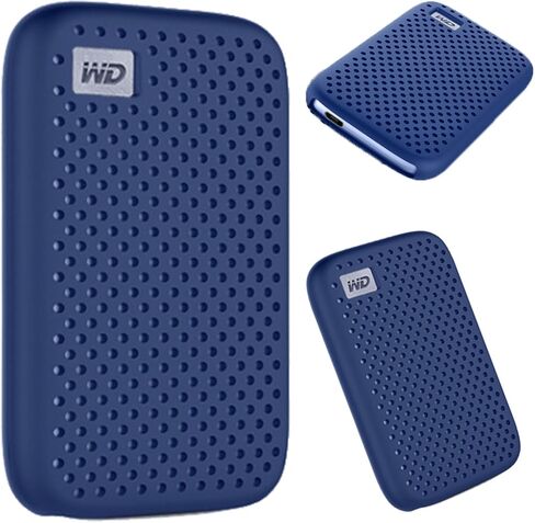 Silicone Case Sleeve Soft Protective Cover Compatible with WD My Passport SSD Portable External Hard Drive 500G/1T/2T/4T (Black) in Saudi Arabia