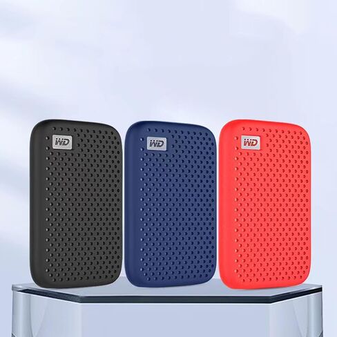 Silicone Case Sleeve Soft Protective Cover Compatible with WD My Passport SSD Portable External Hard Drive 500G/1T/2T/4T (Black) in Saudi Arabia
