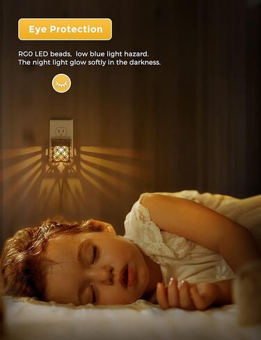 مصابيح ليلية من لوهاس يتم توصيلها بالحائط، 4 عبوات من الإضاءة الليلية المتغيرة، قم بتوصيل ضوء الليل للأطفال، تغيير 8 ألوان، إضاءة ليلية RGB مع مستشعر الغسق إلى الفجر، ديكور منزلي لغرفة الأطفال، المدخل in Kuwait