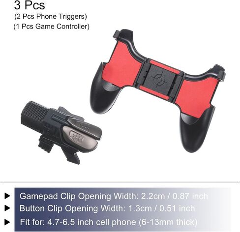 MECCANIXITY وحدة تحكم ألعاب الهاتف المحمول مشغلات الألعاب Gamepad M41 مفاتيح التصويب والنار عالية الحساسية للهاتف الخلوي 4.7-6.5 بوصة in Saudi Arabia