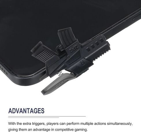 MECCANIXITY وحدة تحكم ألعاب الهاتف المحمول مشغلات الألعاب Gamepad M41 مفاتيح التصويب والنار عالية الحساسية للهاتف الخلوي 4.7-6.5 بوصة in Saudi Arabia