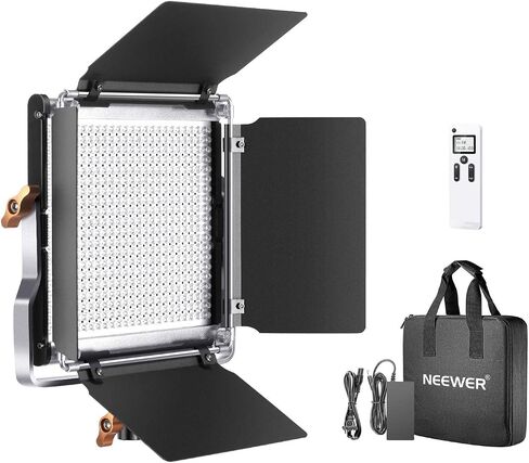 Neewer Advanced 2.4G 480 LED Video Light, Dimmable Bi-Color LED Panel with LCD Screen and 2.4G Wireless Remote in Saudi Arabia