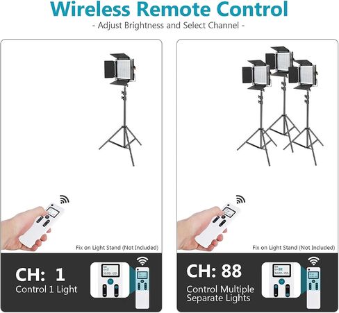 Neewer Advanced 2.4G 480 LED Video Light, Dimmable Bi-Color LED Panel with LCD Screen and 2.4G Wireless Remote in Saudi Arabia
