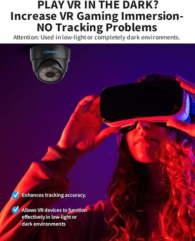 لونكي VR Illuminator ضوء بالأشعة تحت الحمراء لـ Quest 2، Quest 3، PSVR2، PS5 VR2 in Kuwait