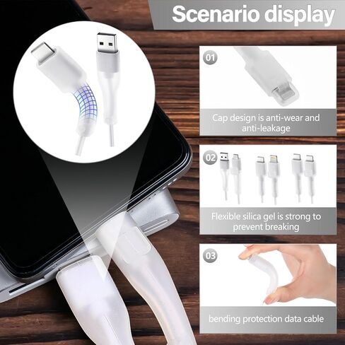 24 Pcs Silicone Charger Cable Protector with Dust Plugs Cable Ties for Phone USB C Charger Cable Protector Type C Charging Cord Protector for Cell Phone Charger in Saudi Arabia