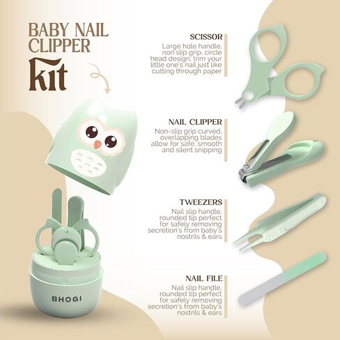 Baby Changing Basket with Baby Nail Clippers Kit - Handcrafted 100% Organic Cotton, Lightweight, Waterproof Cover, Raised Edges, Foam Mattress, Security Strap (White Beige) in Saudi Arabia