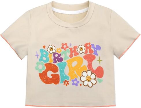 قميص بناتي لعيد الميلاد قطع علوية قصيرة للفتيات لعيد ميلاد الأطفال الصغار تي شيرت 1st 2nd 3rd 4th 5th 6th in Kuwait