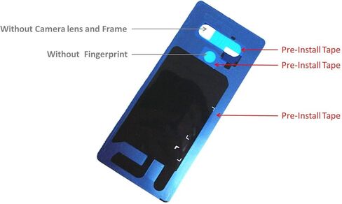 Stylo 6 غطاء زجاجي خلفي بديل لباب الإسكان مع شريط مثبت مسبقًا لـ LG Stylo 6 + Tools (أبيض) in Kuwait