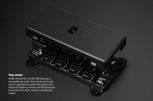 Noctua NV-FH2, 8 Channel Fan Hub for 5V, 12V, and 24V Fans, up to 60W Total with Optional 5.5mm Barrel Connector Power Supply (Black) in Saudi Arabia