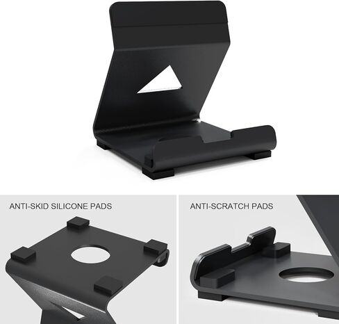 Alloy Stand Designed for PlayStation Portal Handheld Console,Super Sturdy Gaming Accessories Storage Holder Stand Bracket Compatible with Switch/Steam Deck/ROG/and Mobile Phones (Black) in Saudi Arabia