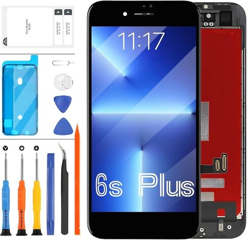 LCD Screen Replacement for iPhone 6s Plus A1634 A1687 A1690 A1699 LCD Display Screen Touch Screen Digitizer Assembly Repair Parts with Free Tools Kits (Black,5.5 Inch) in Saudi Arabia