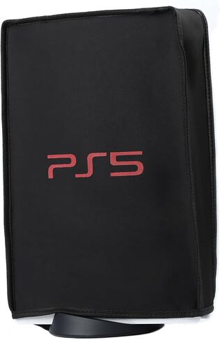 KAYCROWN PS5 Dust Cover, Anti-Scratch Waterproof Washable for PS5 Game Console Protector, Dust Guard Cover with Back Cable Port for Playstation 5 Console Digital Edition & Disk Version in Saudi Arabia