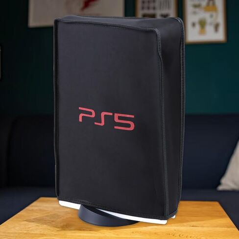 KAYCROWN PS5 Dust Cover, Anti-Scratch Waterproof Washable for PS5 Game Console Protector, Dust Guard Cover with Back Cable Port for Playstation 5 Console Digital Edition & Disk Version in Saudi Arabia