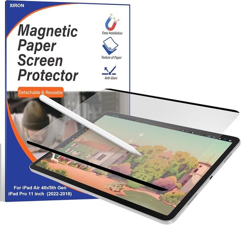 Magnetic Paper Screen Protector for iPad 10th Gen 2022(10.9-inch), Matte Screen Protector for iPad 10th generation(2022) 10.9-inch, Write and Draw Like on Paper, Anti-Glare Screen Protector in Saudi Arabia