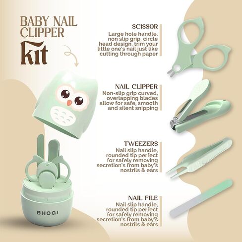 Baby Changing Basket with Baby Nail Clippers Kit - Handcrafted 100% Organic Cotton, Lightweight, Waterproof Cover, Raised Edges, Foam Mattress, Security Strap (White Beige) in Saudi Arabia