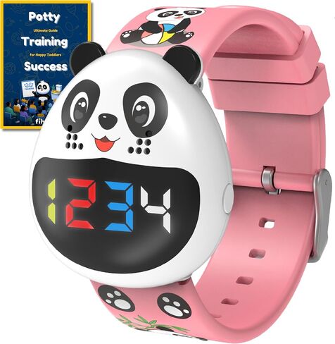 Potty Training Watch for Boys & Girls with 8 Countdown/16 Alarm Reminders, Educational Fun Flashing Lights/Music for Kids, Digital Water Resistant Toilet Timer for Baby & Toddler, eBook (Blue) in Saudi Arabia