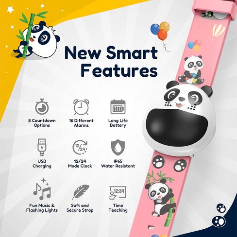 Potty Training Watch for Boys & Girls with 8 Countdown/16 Alarm Reminders, Educational Fun Flashing Lights/Music for Kids, Digital Water Resistant Toilet Timer for Baby & Toddler, eBook (Blue) in Saudi Arabia